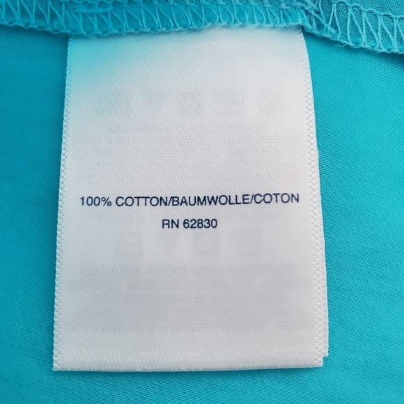 Swimsuit Cover Up Shirt- Girls- LANDS' END- Size Medium- Aqua Blue - Picture 6 of 16